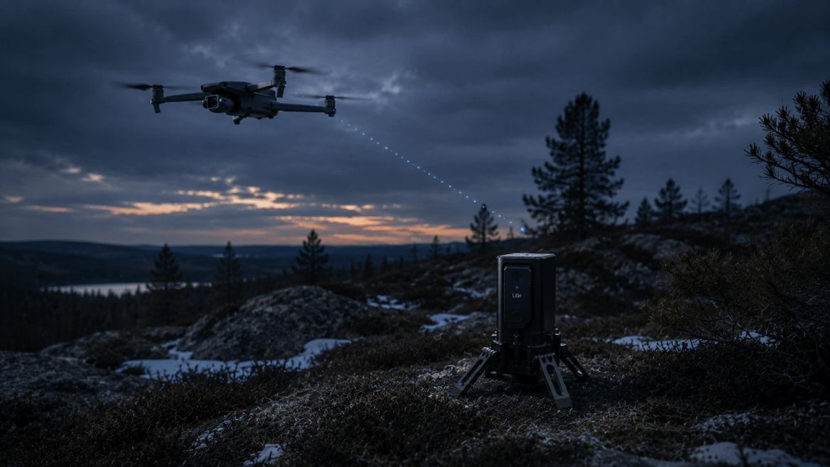 Munin field imagery at dusk